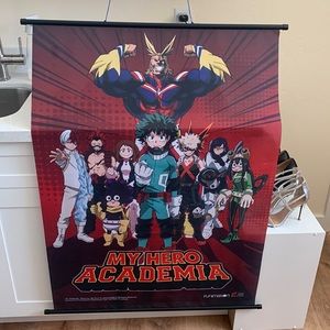 My Hero Academia Cloth Poster Scroll In Excellent Condition!